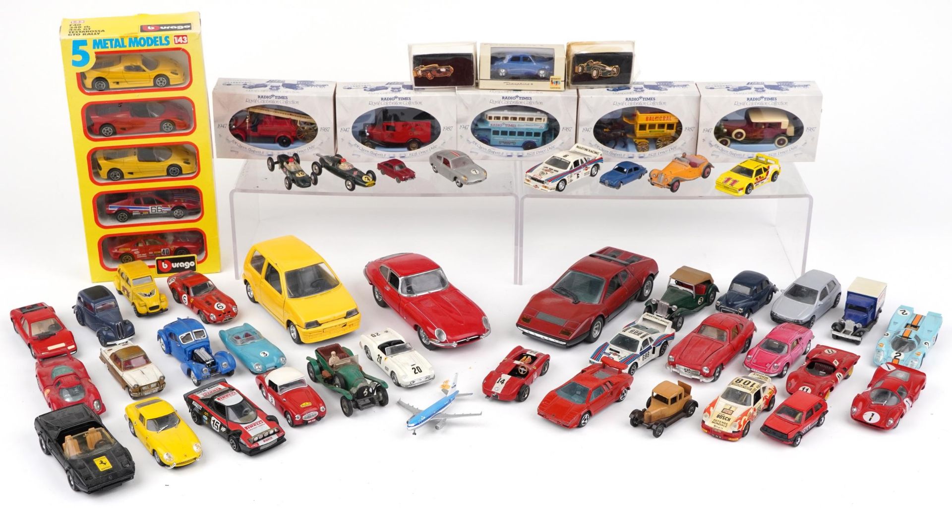 Vintage and later predominantly diecast vehicles, some with boxes, including Franklin Mint Precision