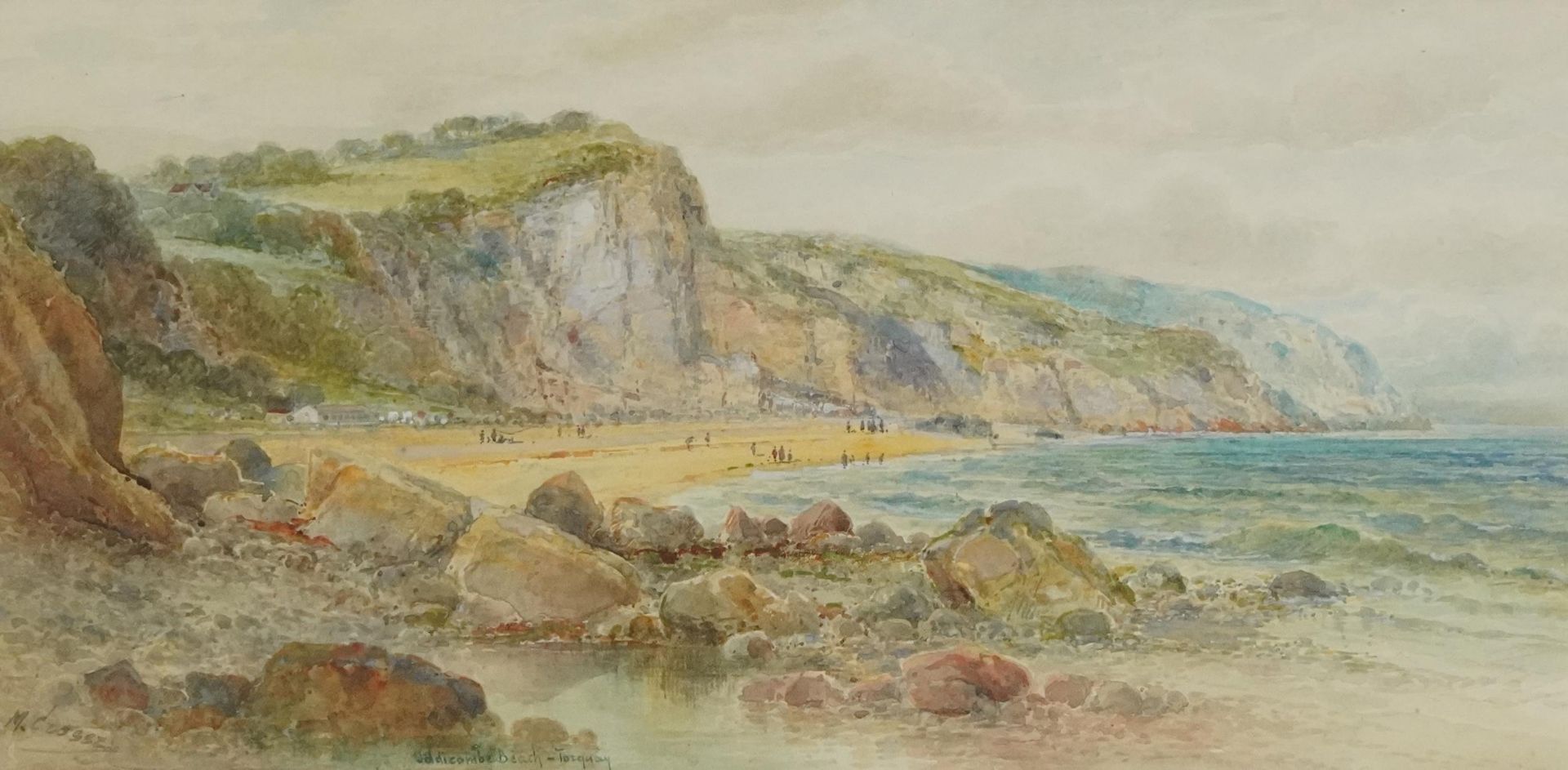 Malcolm Crosse - St Mawes Falmouth and Oddicombe Beach Torquay, pair of early 20th century - Image 2 of 9
