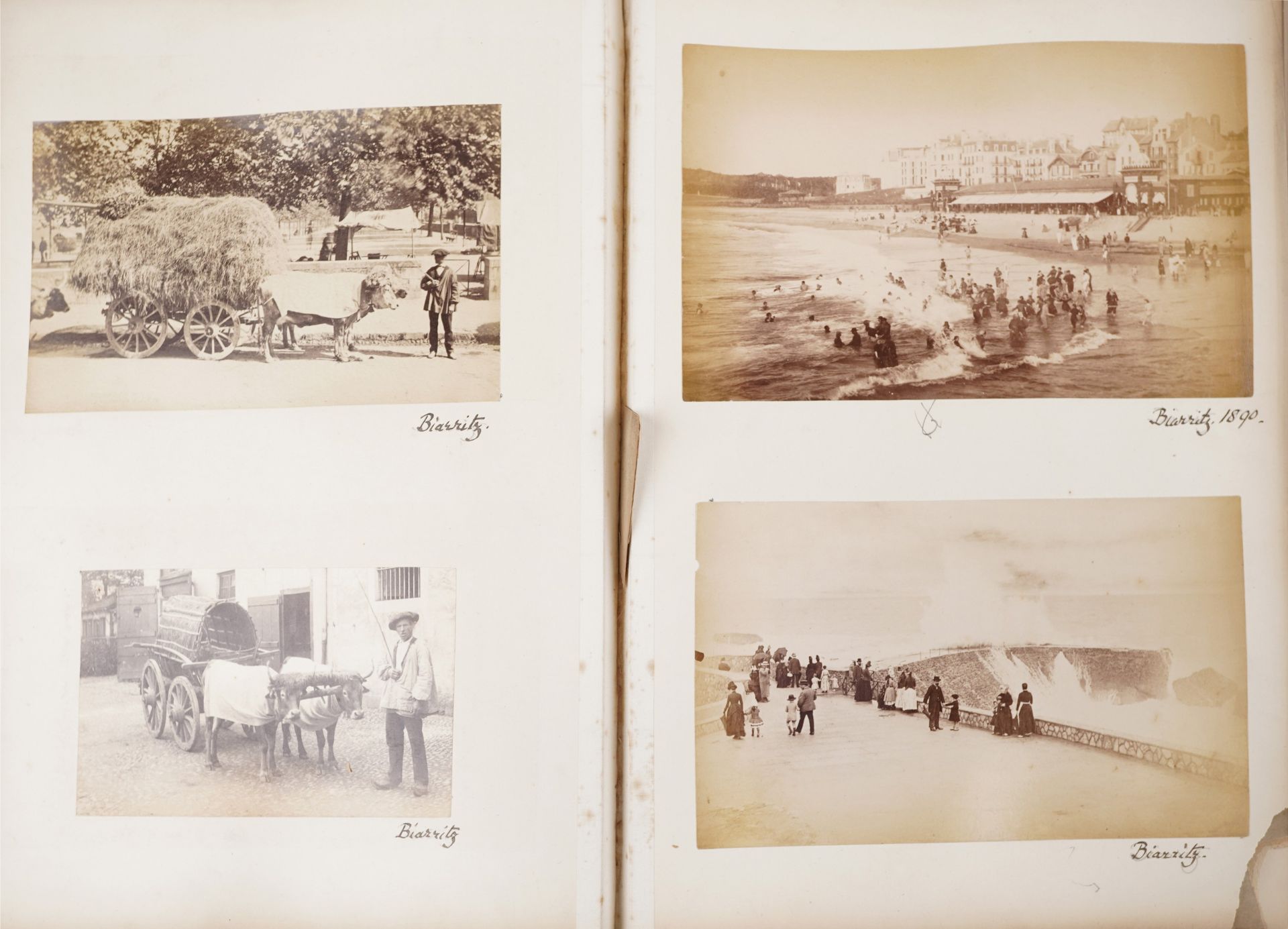 19th century European photographs arranged in an album including Salzburg, Cologne and Biarritz - Image 5 of 10