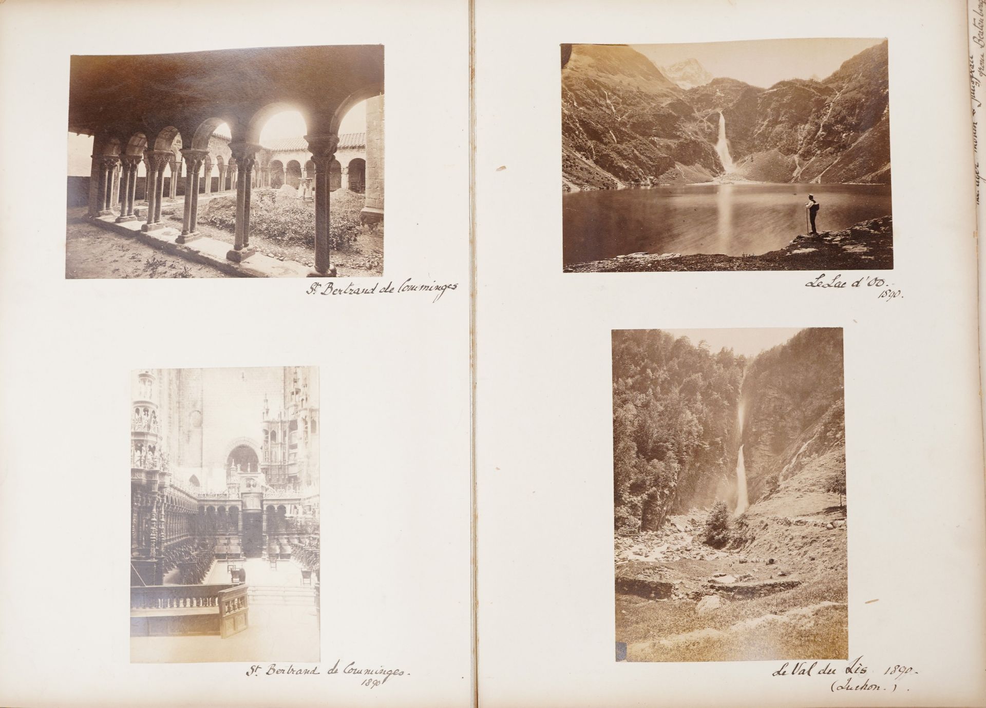 19th century European photographs arranged in an album including Salzburg, Cologne and Biarritz - Image 7 of 10