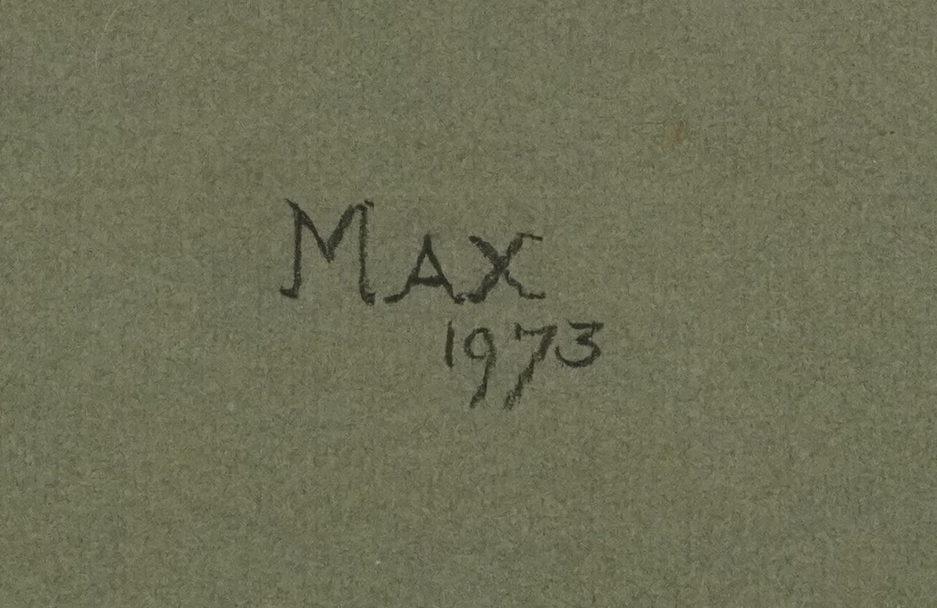 Marjorie Cox 1973 - Portrait of a dog entitled Max, signed pastel, mounted, framed and glazed, - Bild 3 aus 5