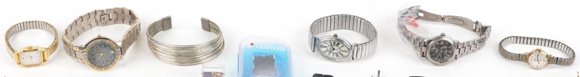 Vintage and later ladies and gentlemen's wristwatches and costume jewellery including Lorus, Swatch, - Image 2 of 4