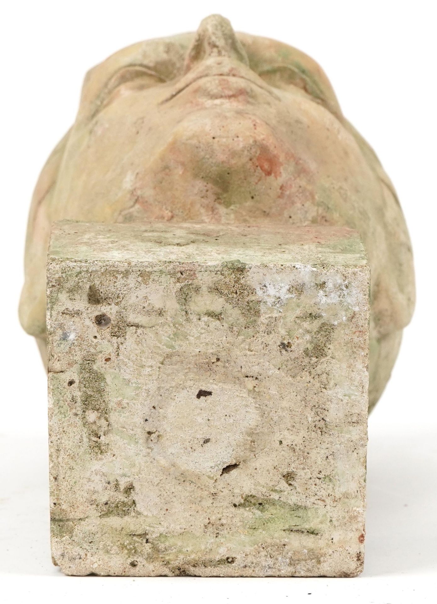 Mid century style stoneware bust of a young gentleman, 37cm high - Bild 4 aus 4