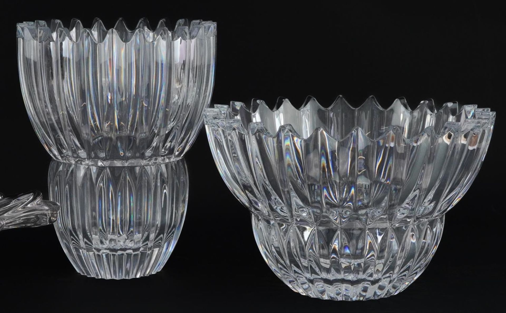 Four contemporary art glass vases including two Slovenian examples by Mikasa, the largest 48cm in - Bild 3 aus 6