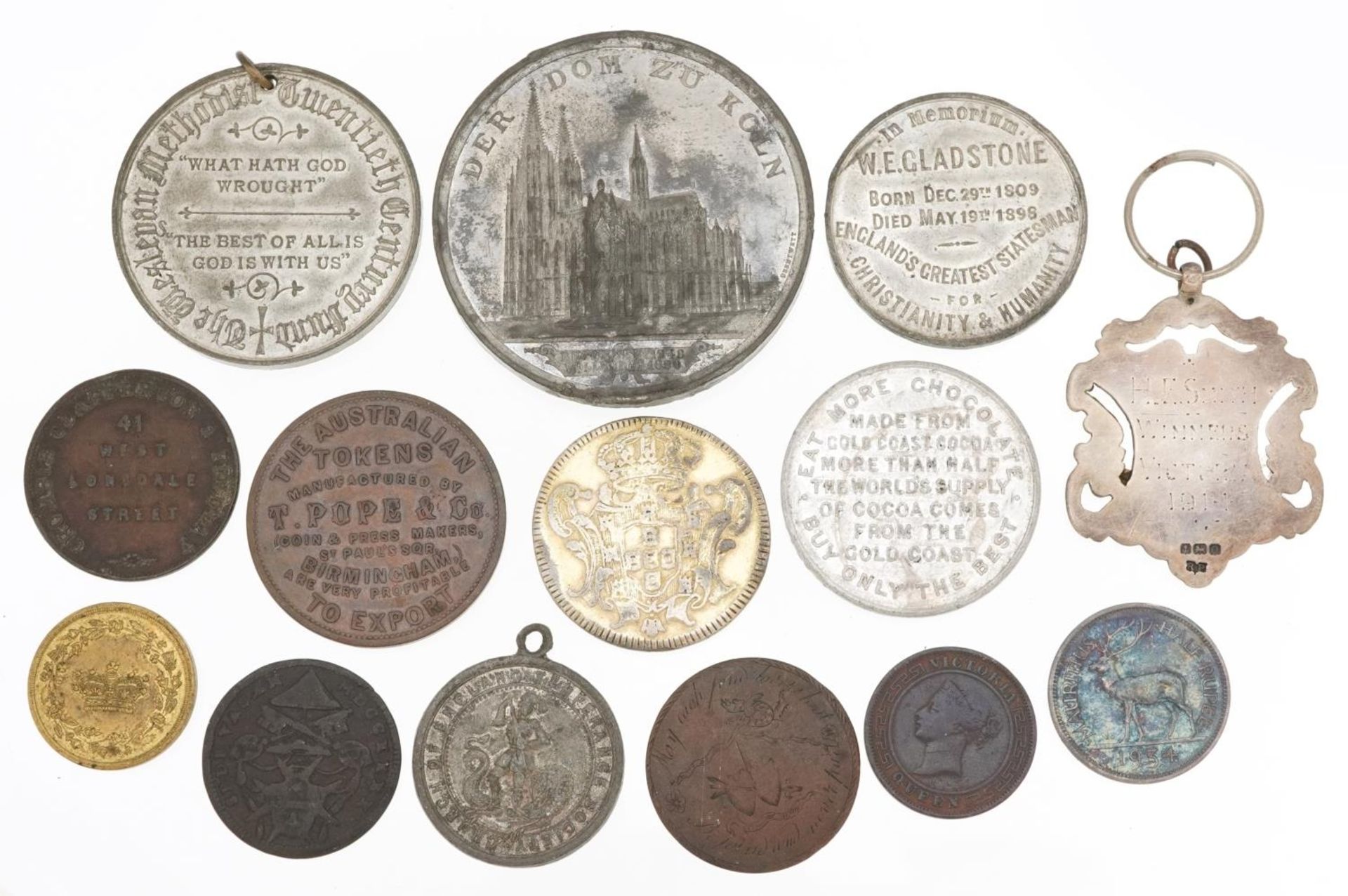 18th century and later coinage and tokens including Johannes Pirate coin, Australian token - Bild 4 aus 6
