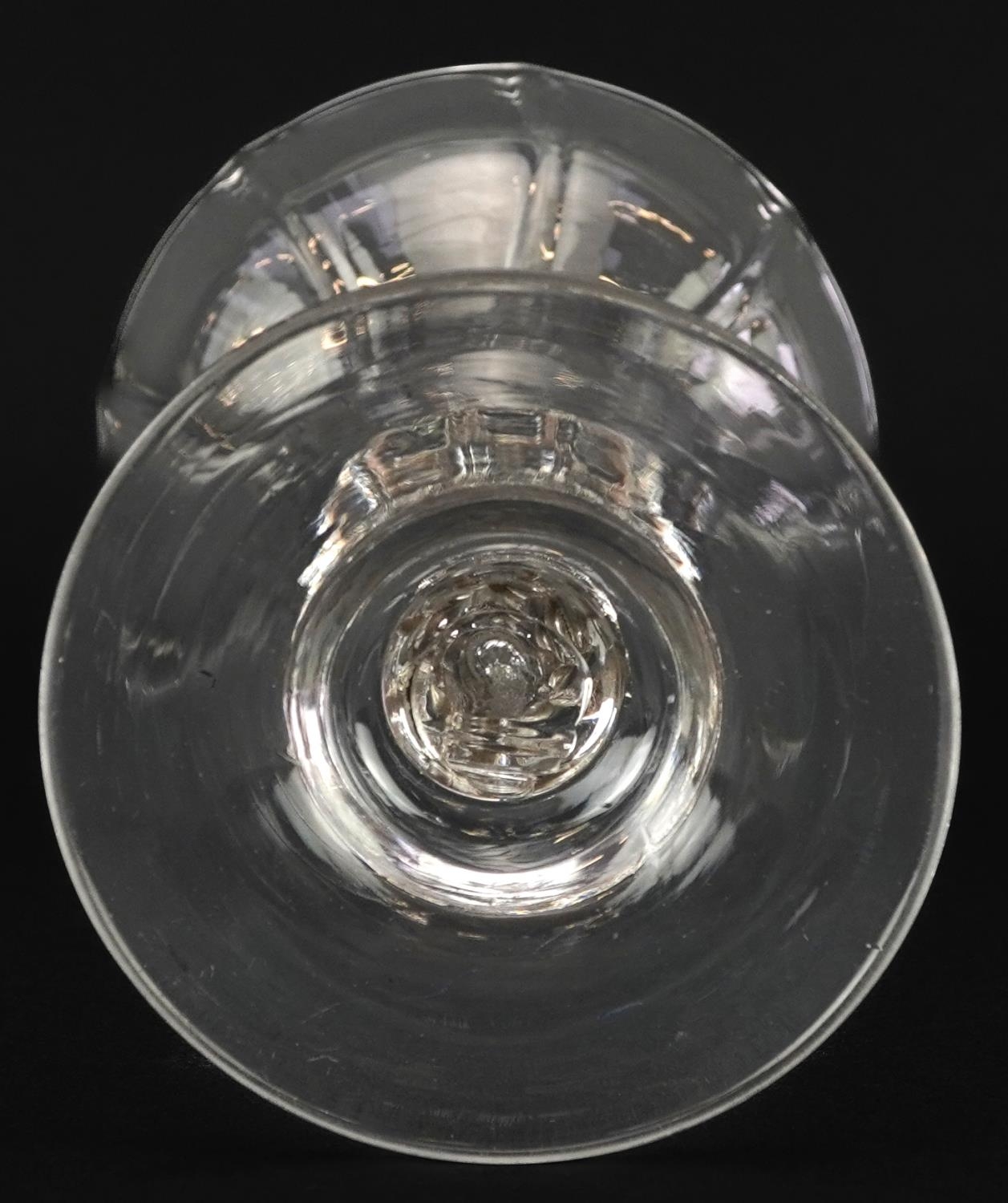 18th century pedestal sweetmeat glass, 18cm high - Image 4 of 4
