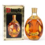 Bottle of Dimple Deluxe Scotch Whisky with box