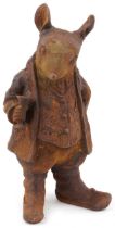 Cast iron Samuel Whiskers rat, 44cm high