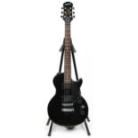 Epiphone Les Paul Special II model six string guitar with Ritter protective case, the guitar