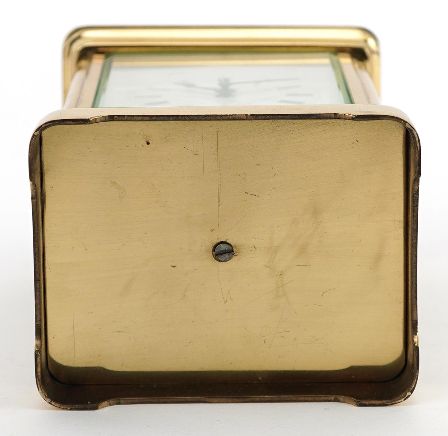 Brass cased Henley carriage clock, 11.5cm high excluding the swing handle - Image 5 of 5