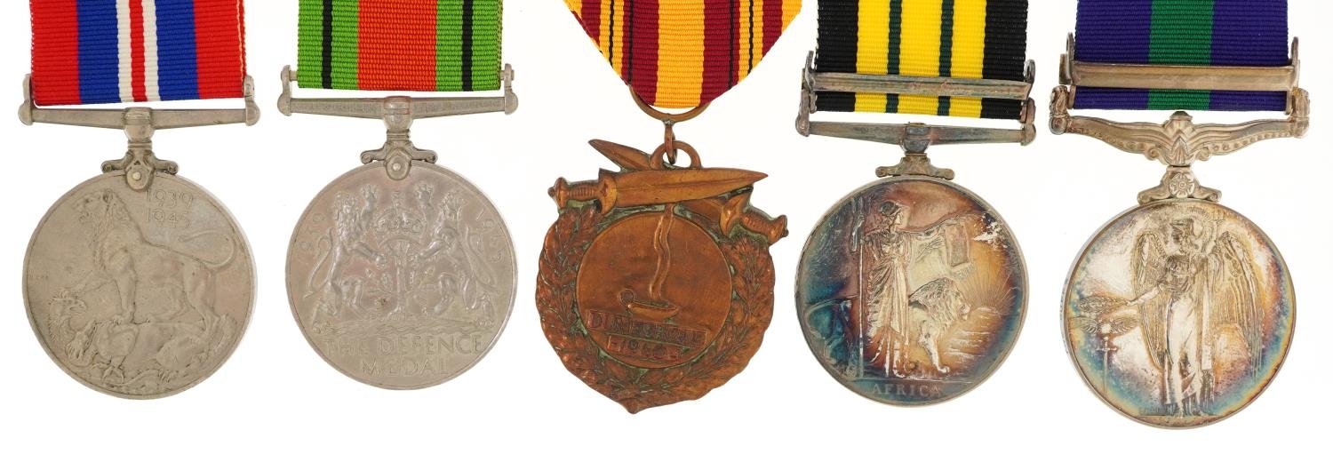 British military World War II and later Dunkirk five medal group including Elizabeth II Africa - Image 3 of 5