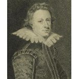 Head and shoulders portrait of Scottish poet and historian William Drummond of Hawthornden, 18th