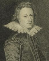 Head and shoulders portrait of Scottish poet and historian William Drummond of Hawthornden, 18th