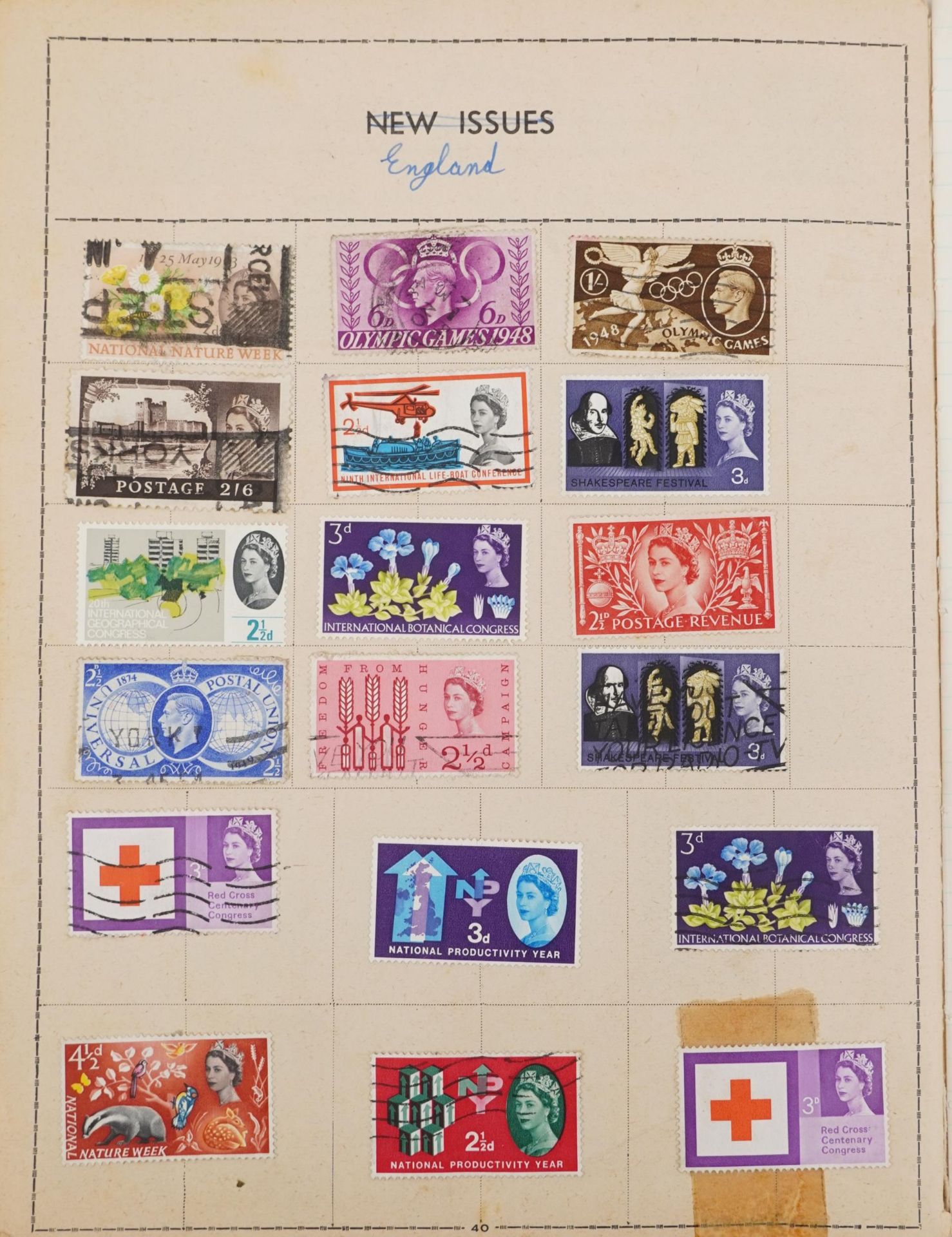 Extensive collection of British and world stamps, predominantly arranged on sheets, including China - Bild 10 aus 14