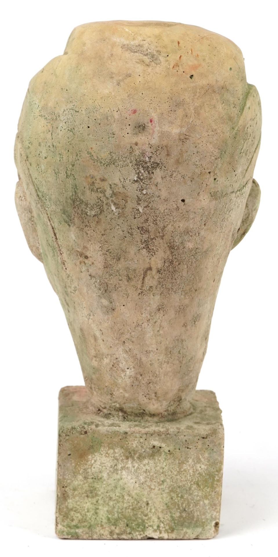 Mid century style stoneware bust of a young gentleman, 37cm high - Bild 3 aus 4