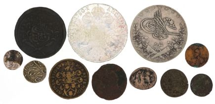 Antiquarian, Roman, hammered silver and world coinage including re-struck silver Maria Theresa