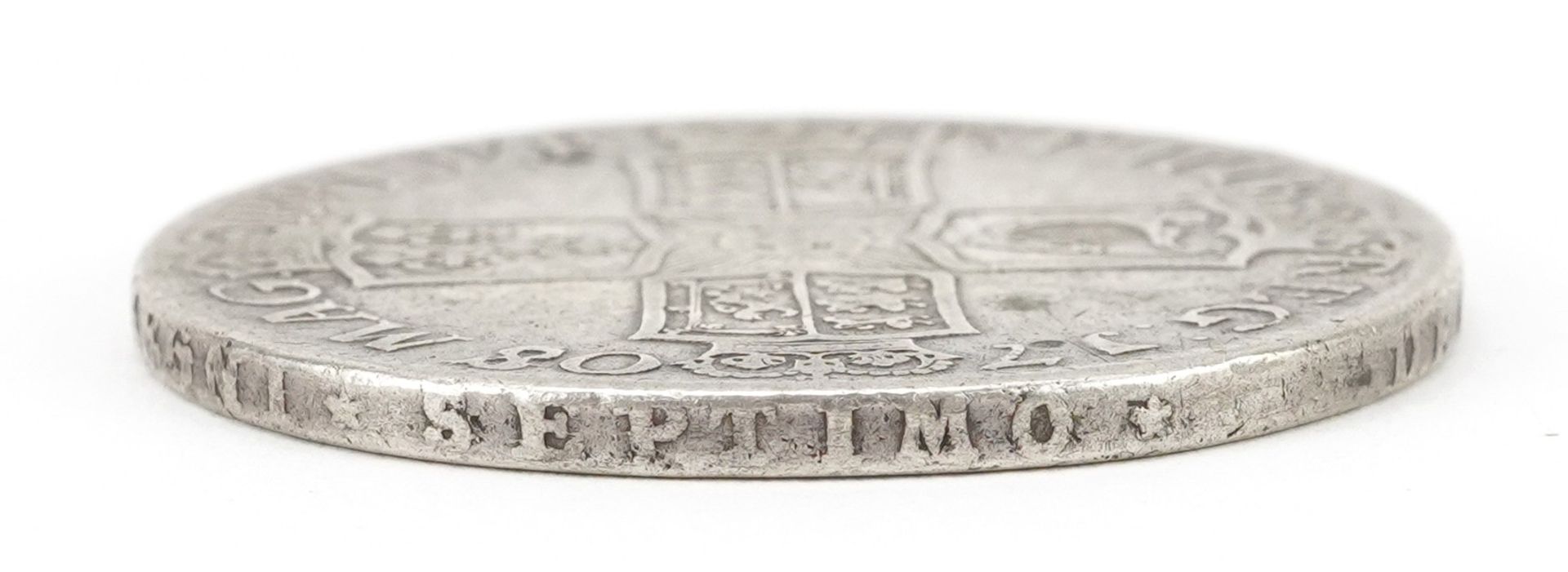 Queen Anne 1708 silver crown - Bild 3 aus 3