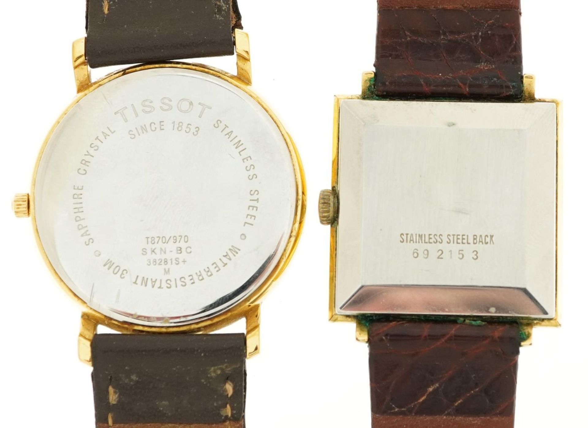 Two gentlemen's wristwatches comprising Tissot and Yema, the largest 34mm in diameter - Bild 3 aus 3