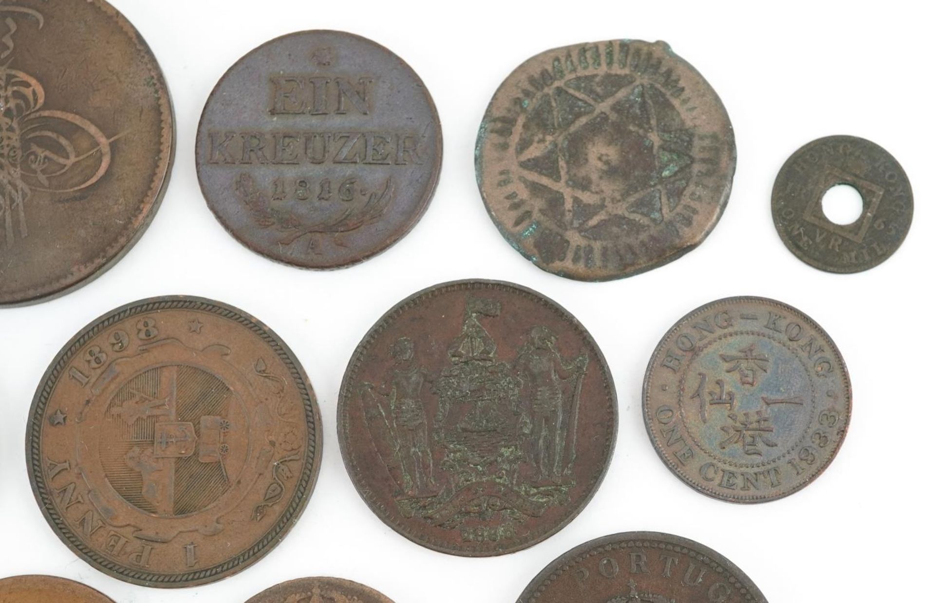 Antique and later world coinage including a Crete 1900 two lepta, South African 1898 penny, Ceylon - Image 3 of 10