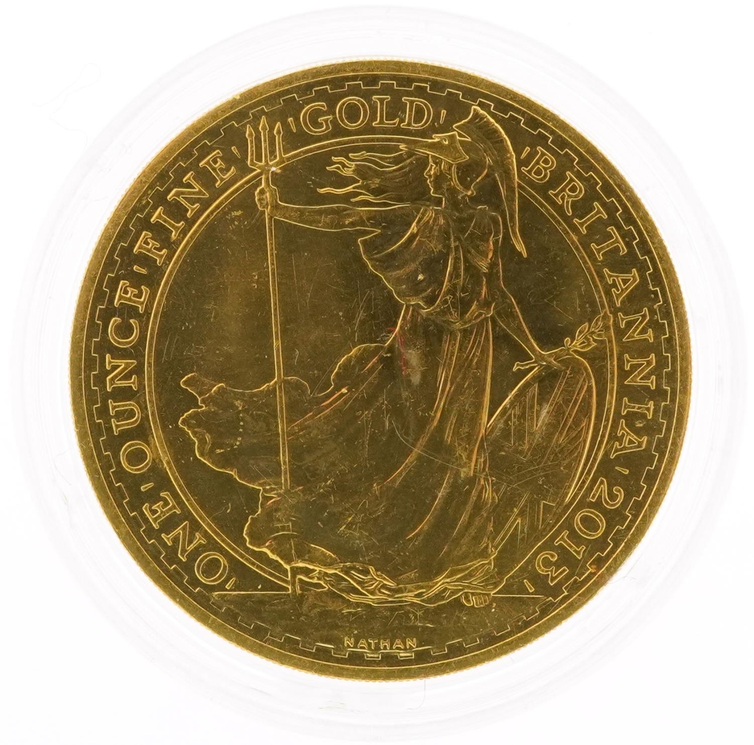 Elizabeth II 2013 Britannia one ounce fine gold one hundred pound coin