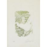 Galindo - Abstract composition, European school pencil signed etching inscribed P A to the mount,