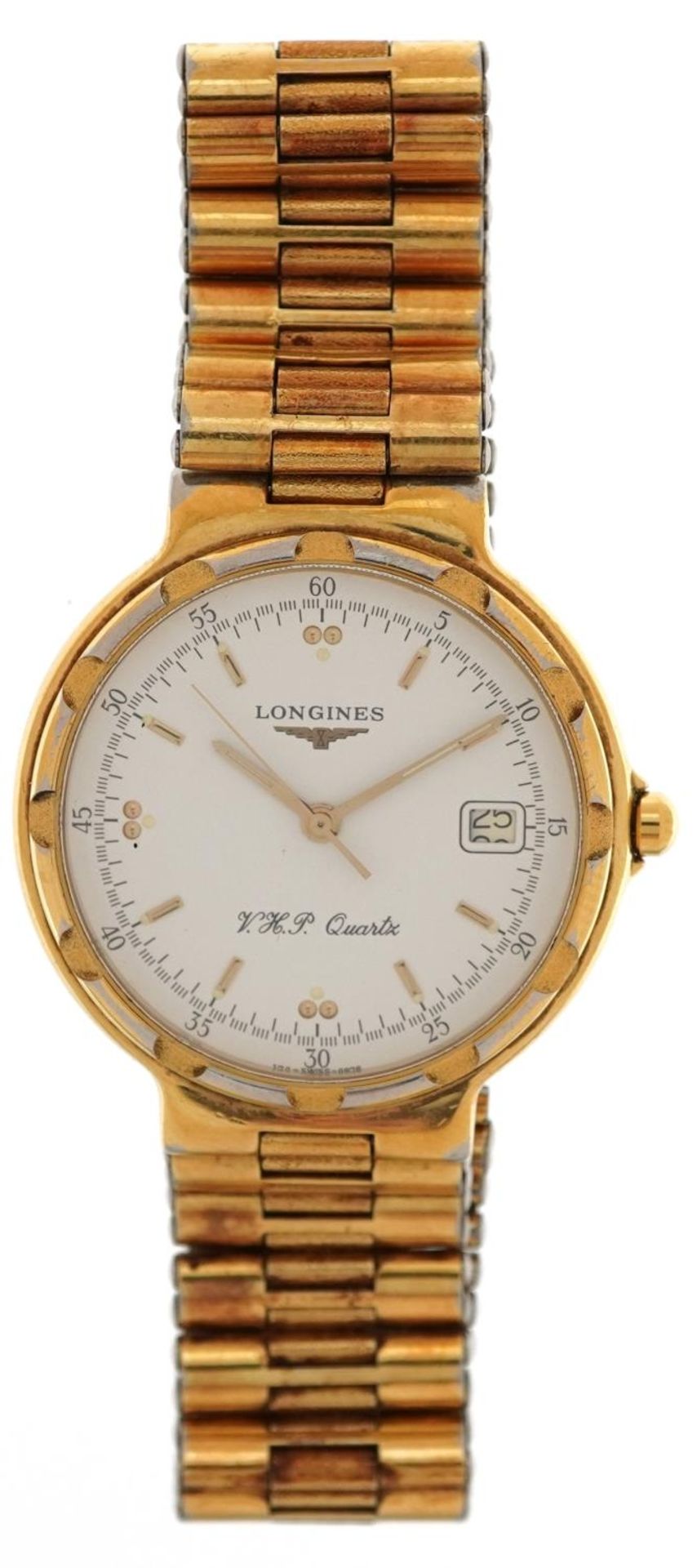 Longines, gentlemen's Longines Conquest quartz wristwatch having white dial and date aperture, the - Image 2 of 5