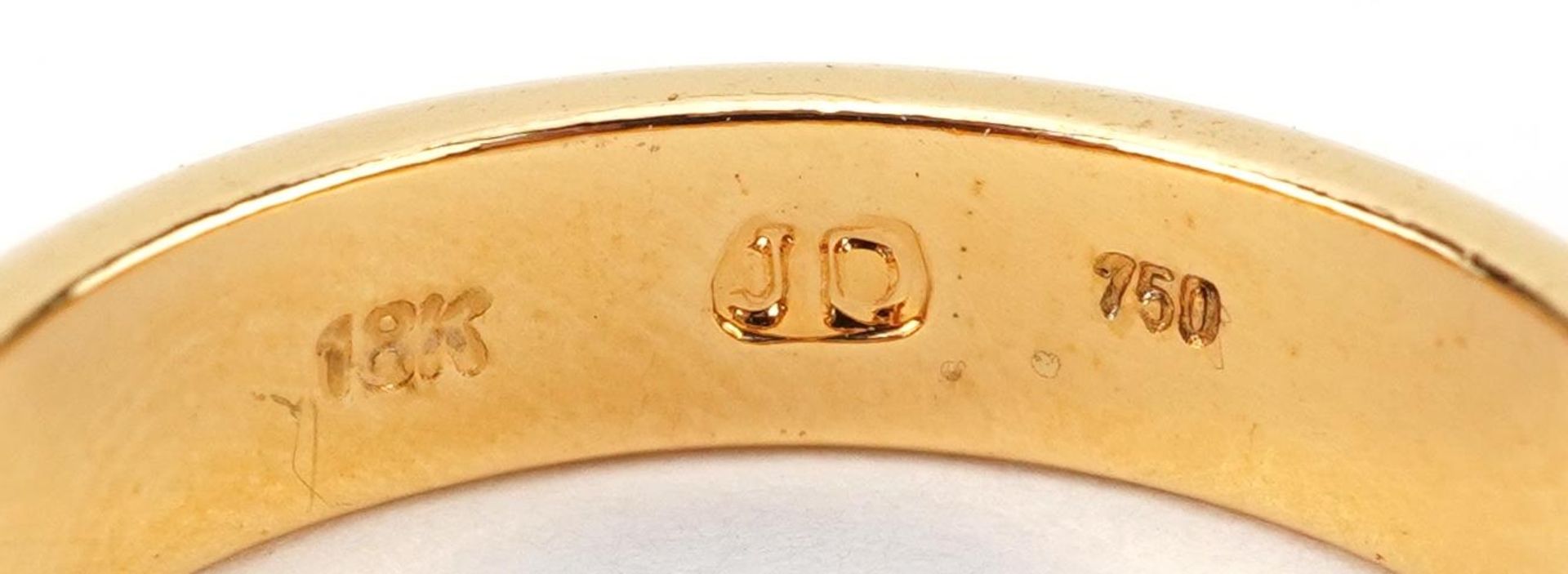 18K gold wedding band, size Q/R, 4.2g - Bild 4 aus 5