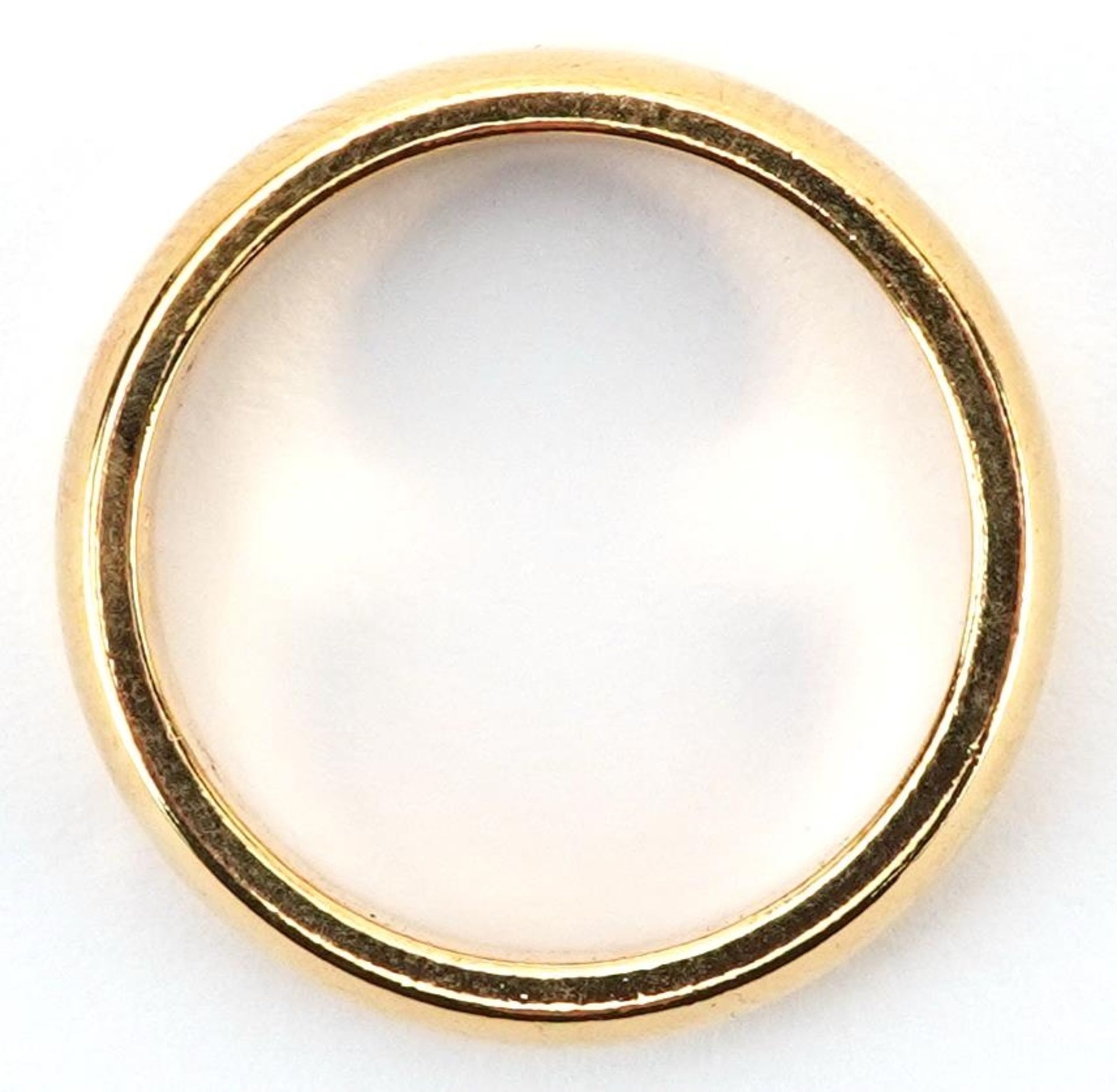 18K gold wedding band, size M/N, 3.8g - Image 3 of 4