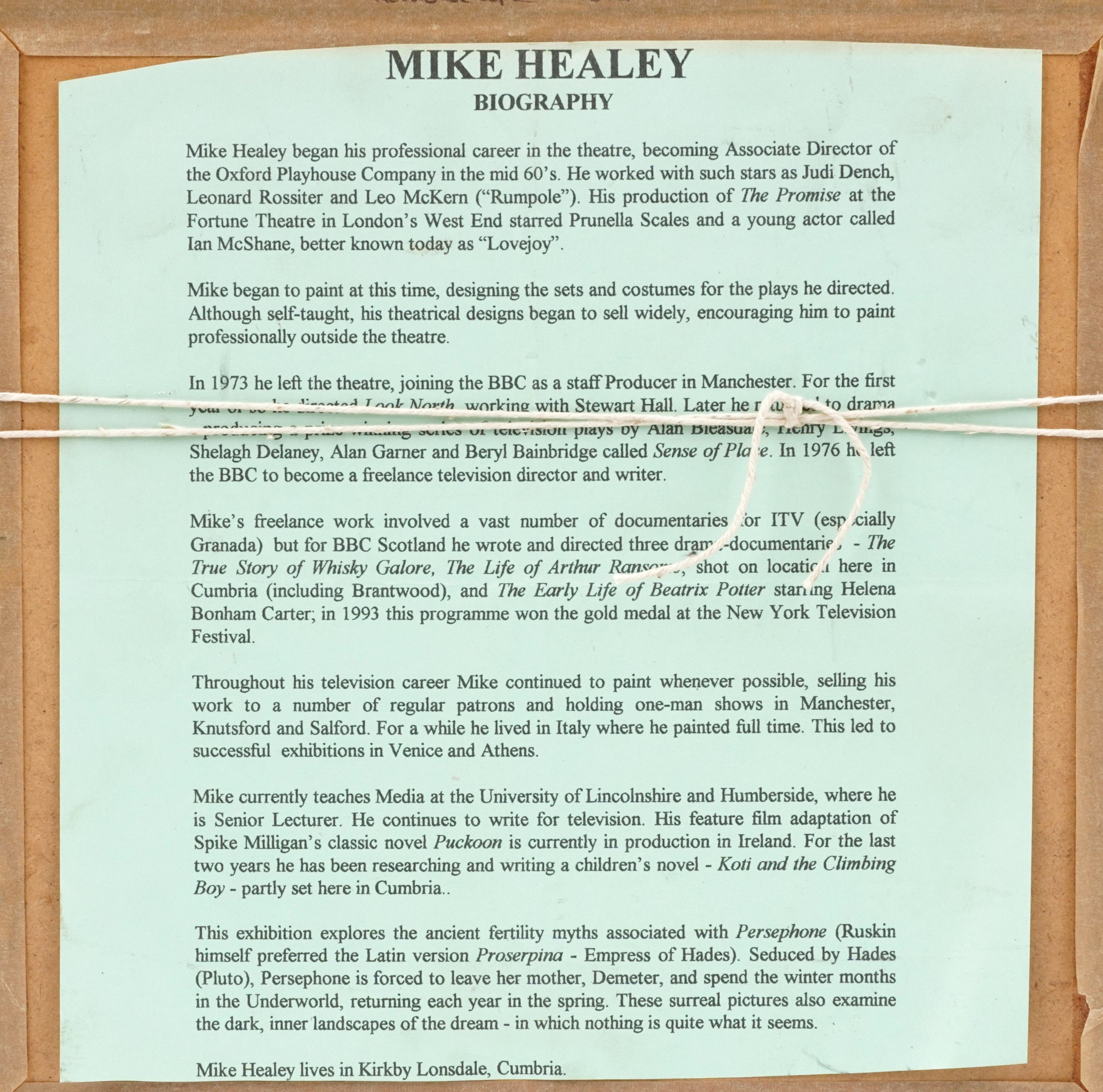 Mike Healey - Green Landscape Number 1 and Number 2, pair of mixed medias, each with details and - Image 6 of 11