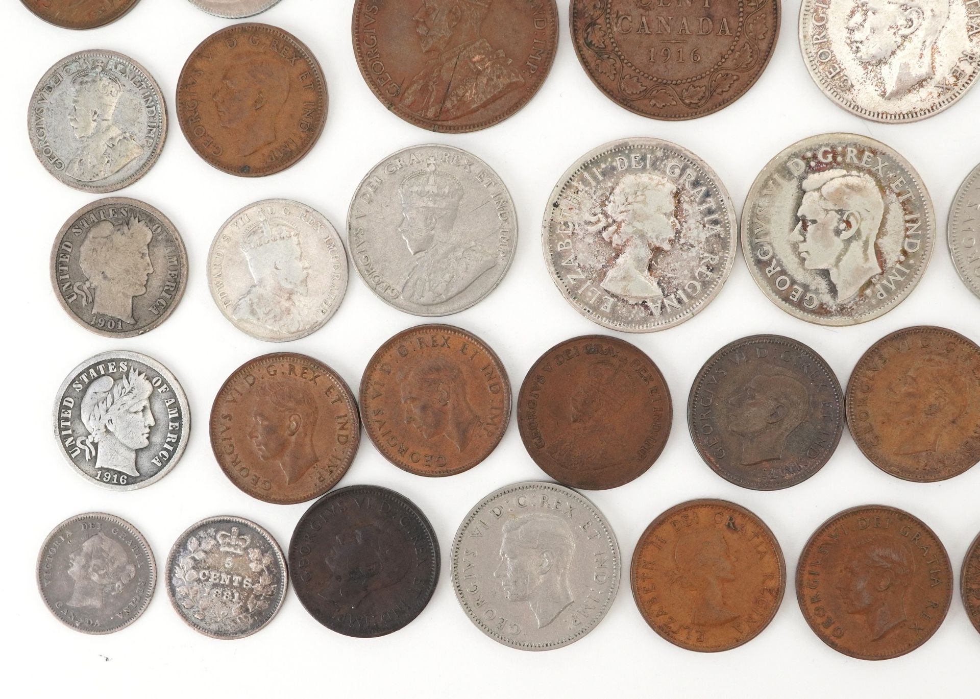 Early 19th century and later Canadian coinage and tokens including Nova Scotia one penny tokens, - Image 18 of 20