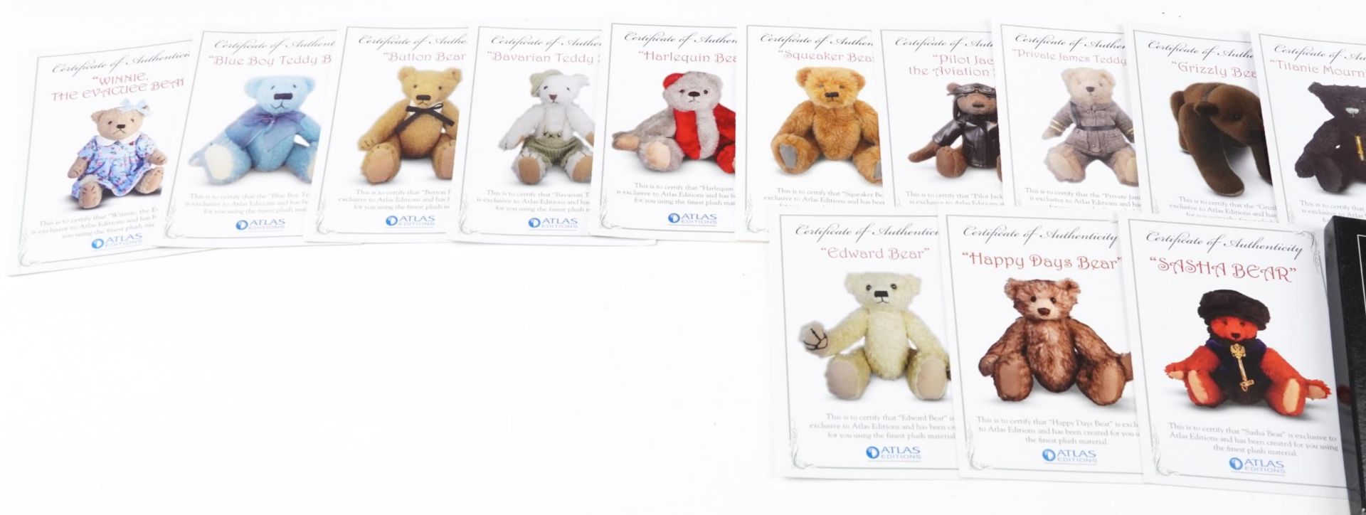 Nineteen Atlas Edition teddy bears from the Heritage Collection, with boxes, four with cellophane - Bild 5 aus 6