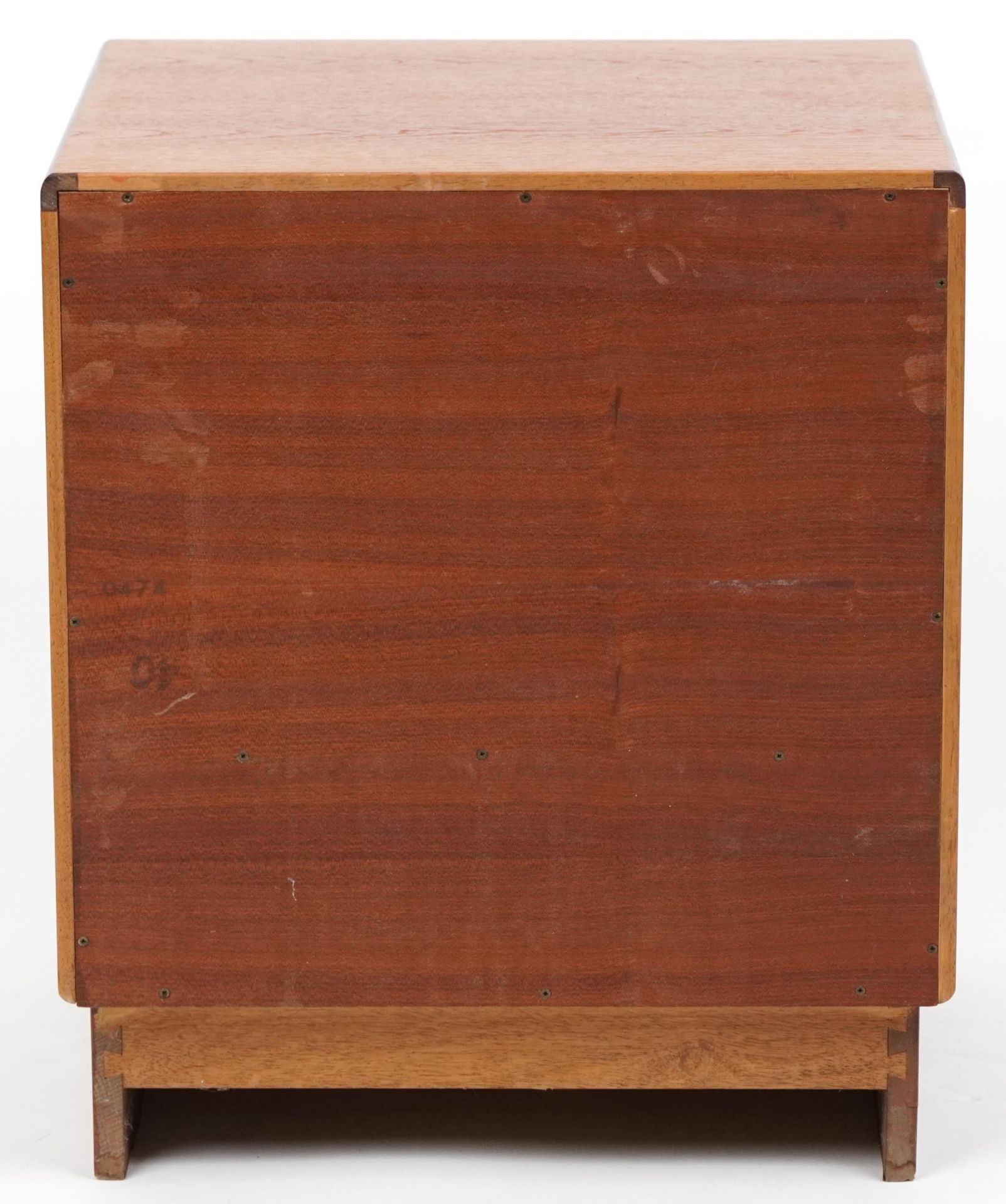 G Plan, Mid century Fresco teak nightstand with base drawer, 54cm H x 46cm W x 41cm D - Image 5 of 6