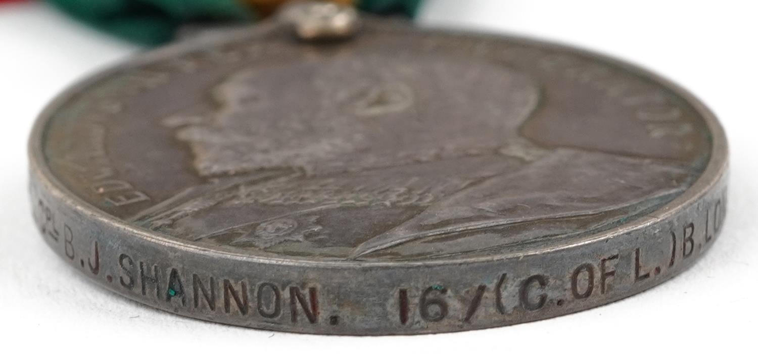 British military Edward VII Territorial Efficiency medal and related militaria relating to Lance - Image 9 of 9