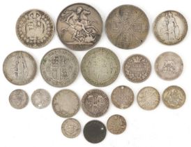 19th century and later British and Australian coinage including 1895 and 1890 double florin, 149g