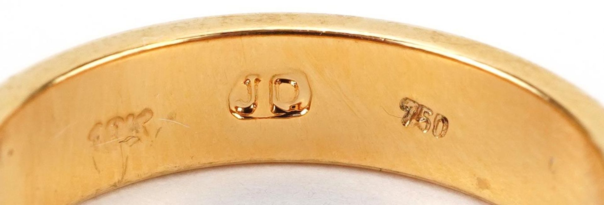 18K gold wedding band, size M/N, 3.8g - Image 4 of 4