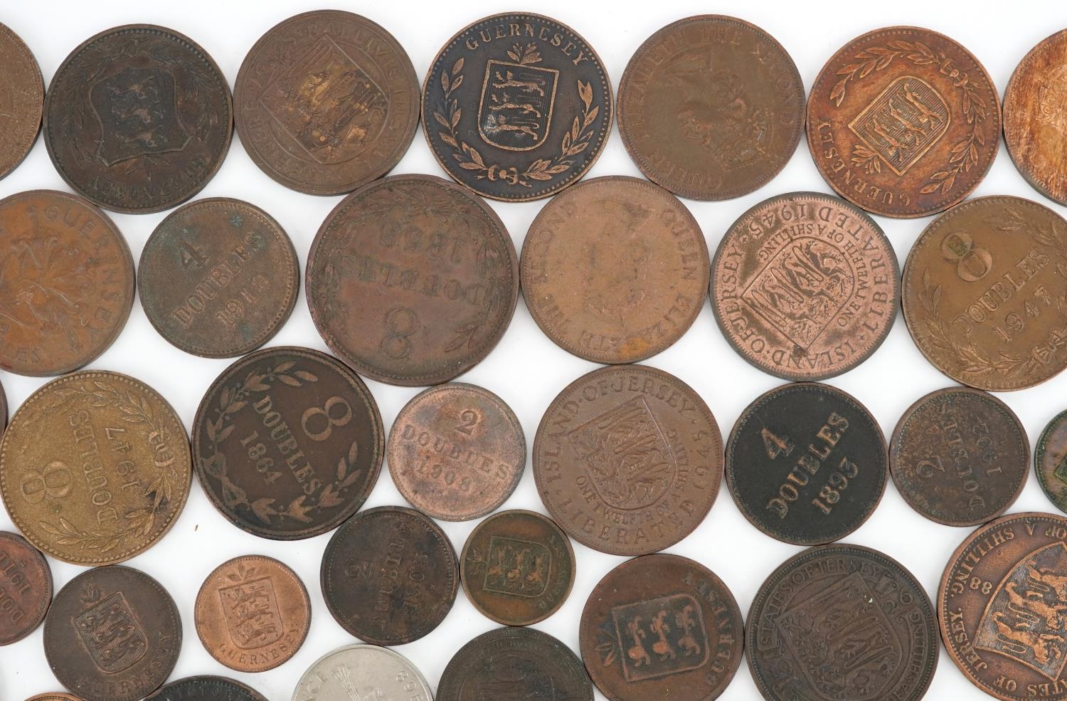 Large collection of 19th century and later Guernsey and States of Jersey coinage including one - Image 10 of 14