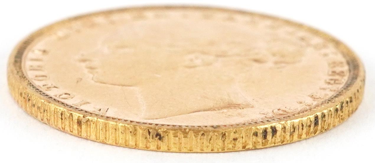 Victorian Young Head 1873 gold sovereign - Image 3 of 3
