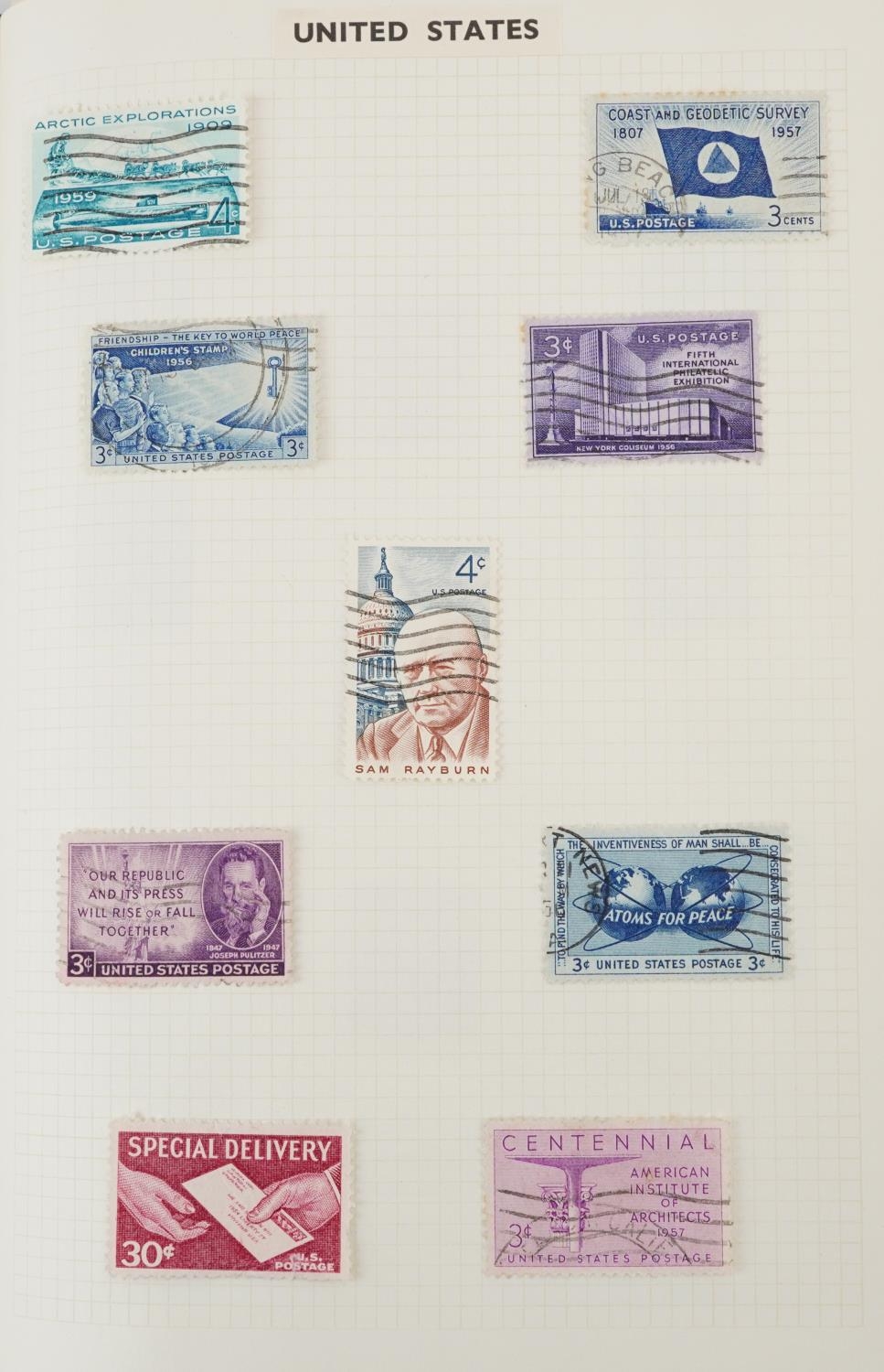 Collection of 19th century and later stamps arranged seven stock books and albums including - Image 7 of 26