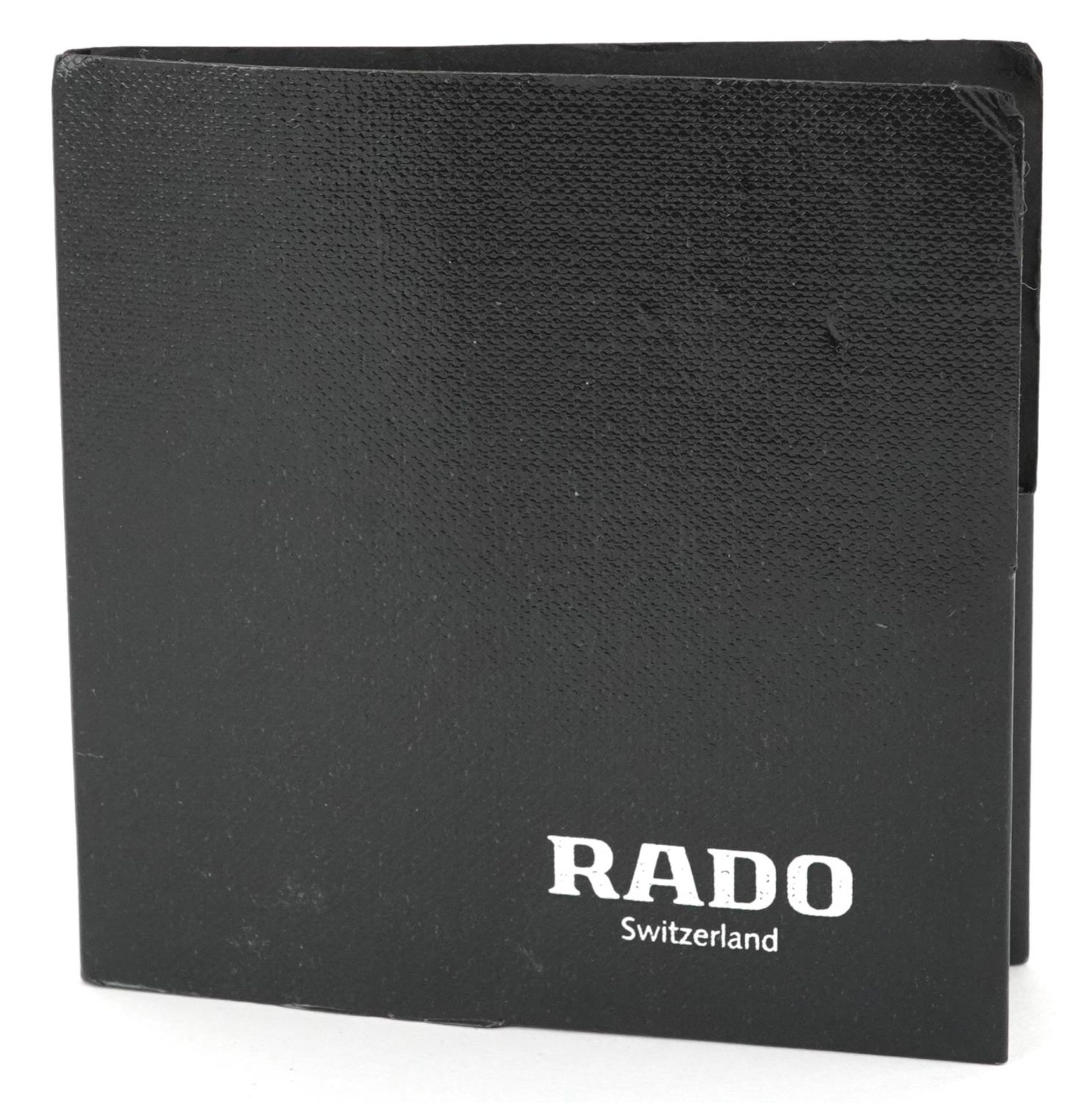 Rado, Rado Diastar Titanium gentlemen's quartz wristwatch with paperwork, the case numbered 160. - Image 6 of 6