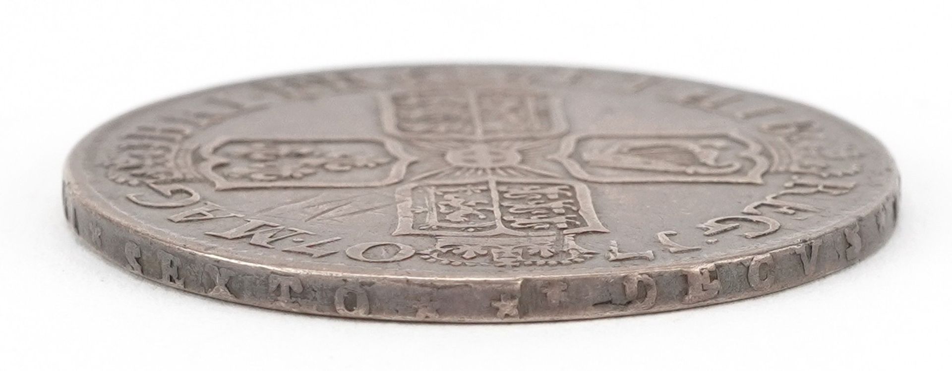 Queen Anne 1707 silver half crown - Image 3 of 3