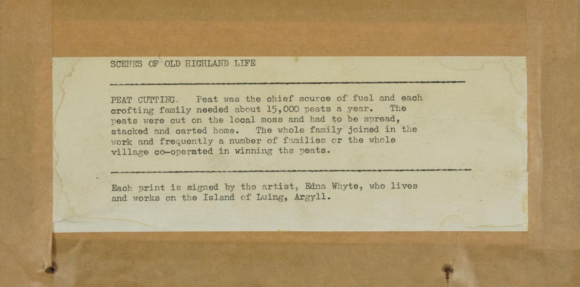 Edna Whyte - Highland Life, four pencil signed woodcuts, framed and glazed, each 30cm x 23cm - Bild 10 aus 20