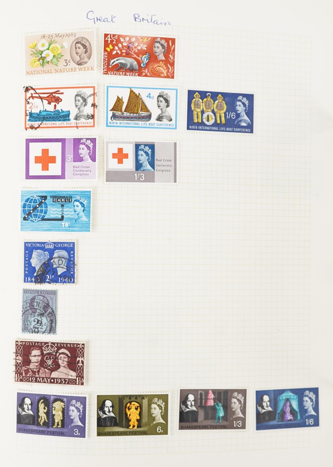 Collection of British and world stamps arranged in two albums including China - Image 10 of 13