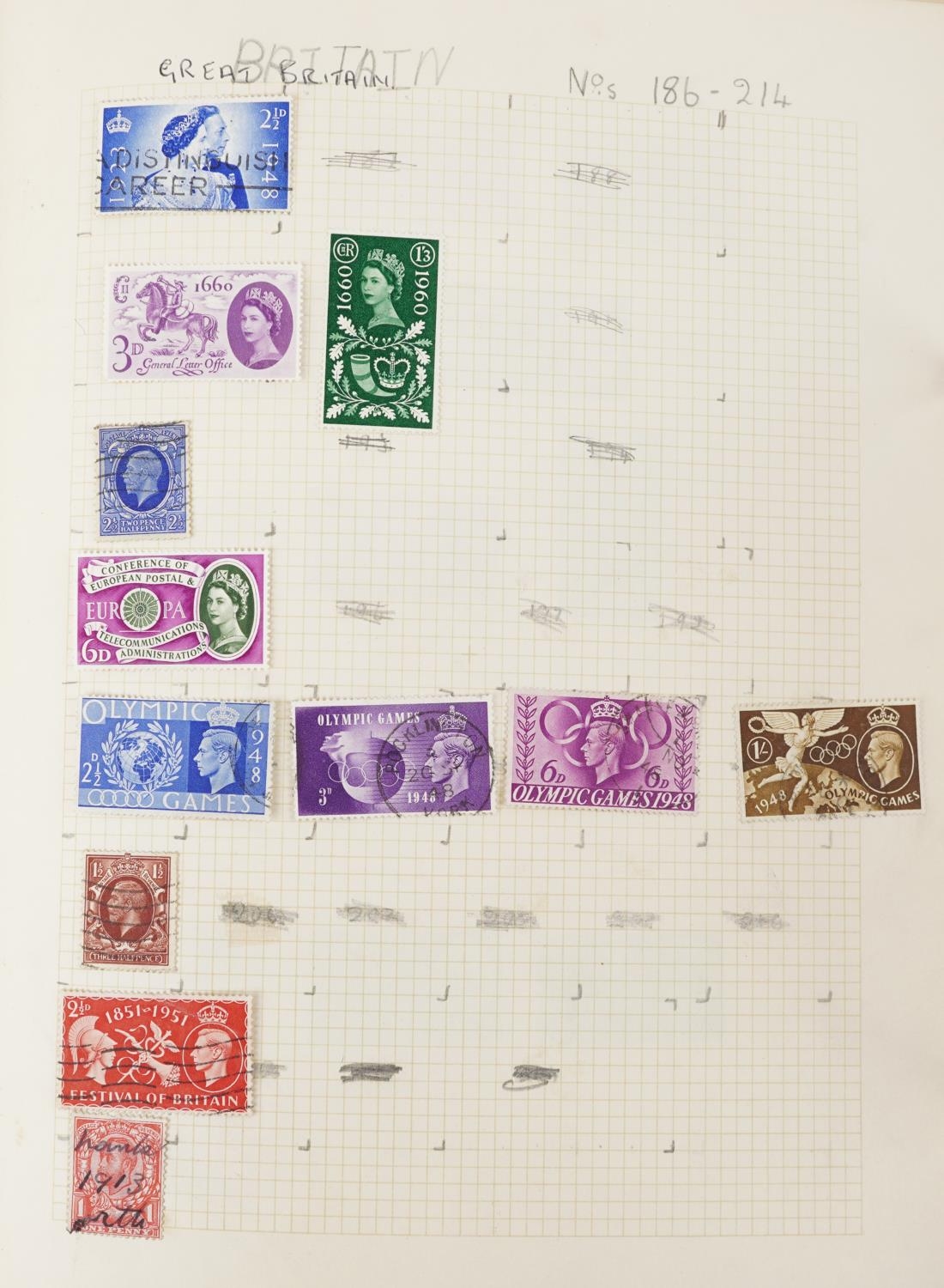 Collection of British and world stamps arranged in two albums including China - Image 8 of 13