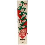 Vintage Spearmint Chewing Gum advertising vending machine, 90cm H x 19cm W x 9cm D