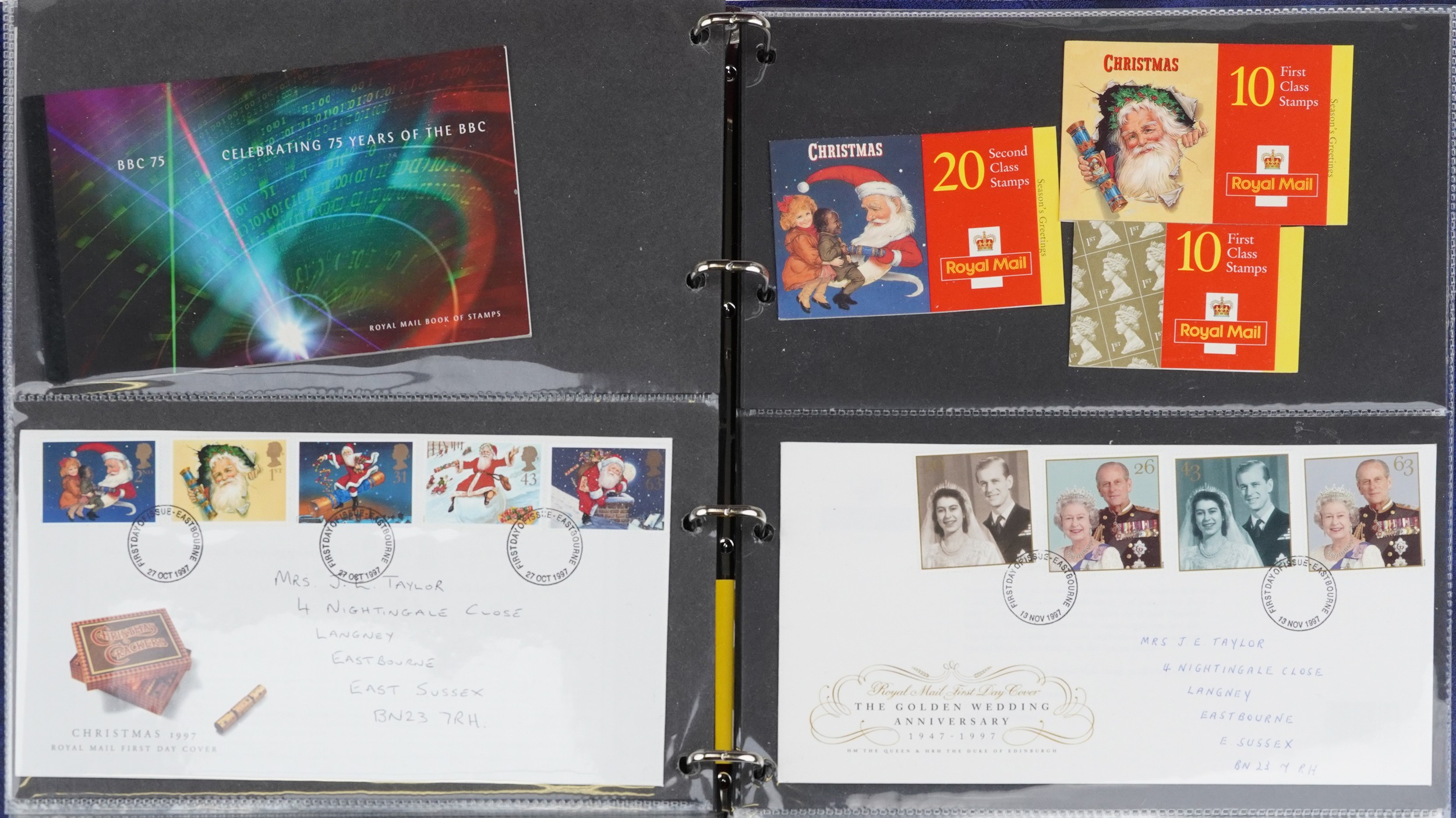 Collection of British mint stamps, booklets and first day covers arranged in three albums - Image 10 of 16
