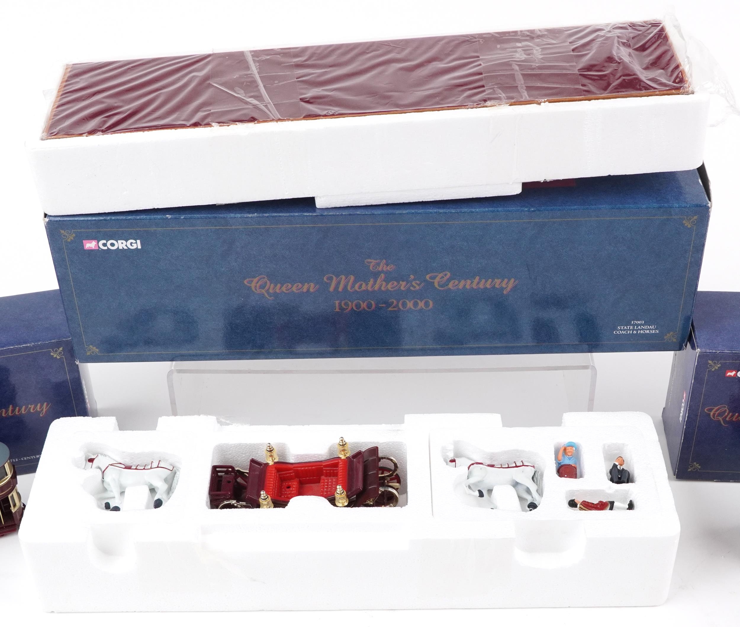 Matchbox and Corgi commemorative diecast models with boxes comprising The Queen Mother's State - Image 3 of 4