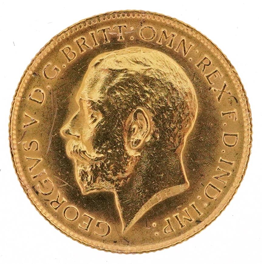 George V 1914 gold half sovereign - Image 2 of 3