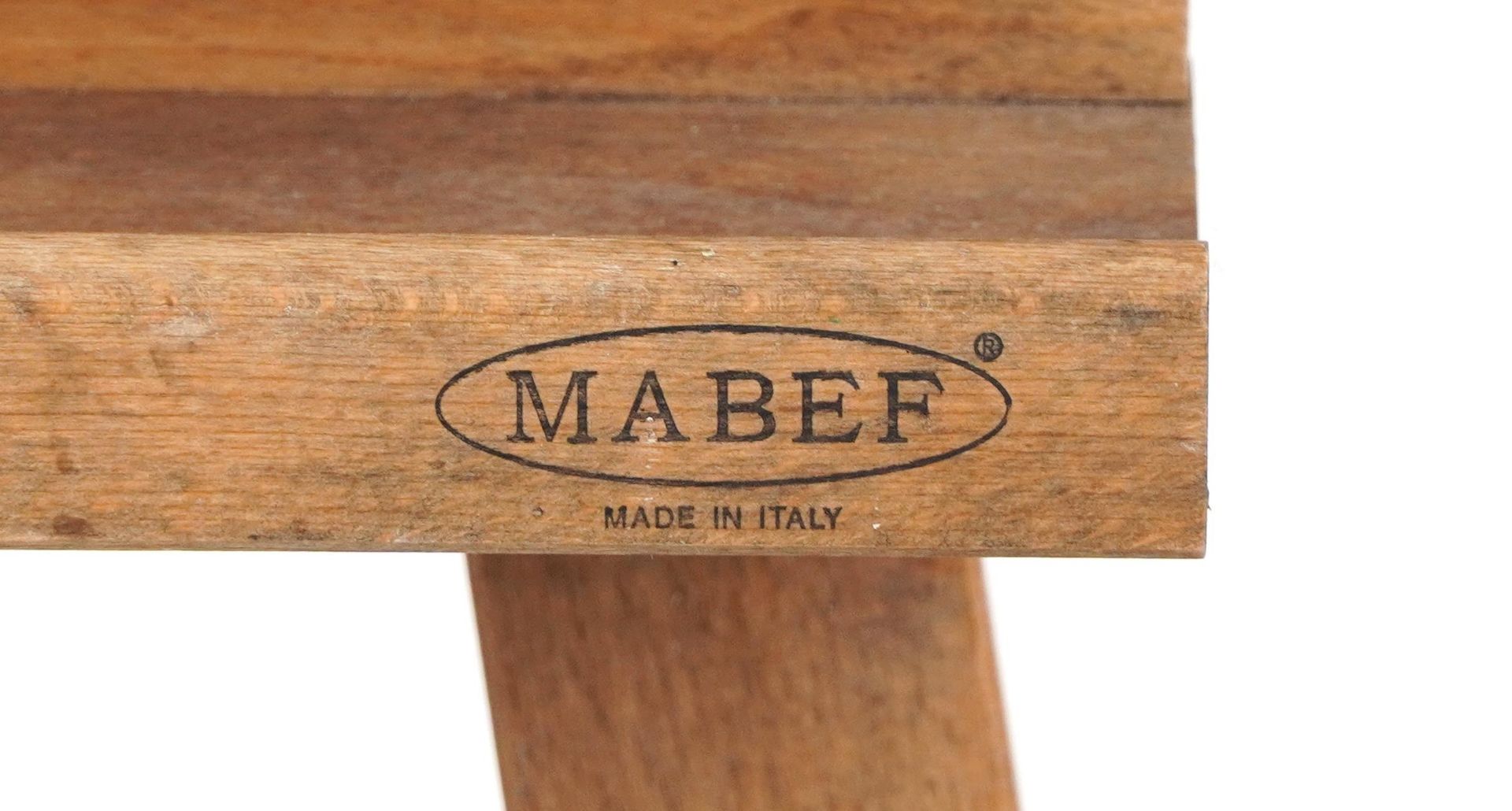 Vintage Mabef lightwood floor standing artist's easel, 188cm high - Image 3 of 4