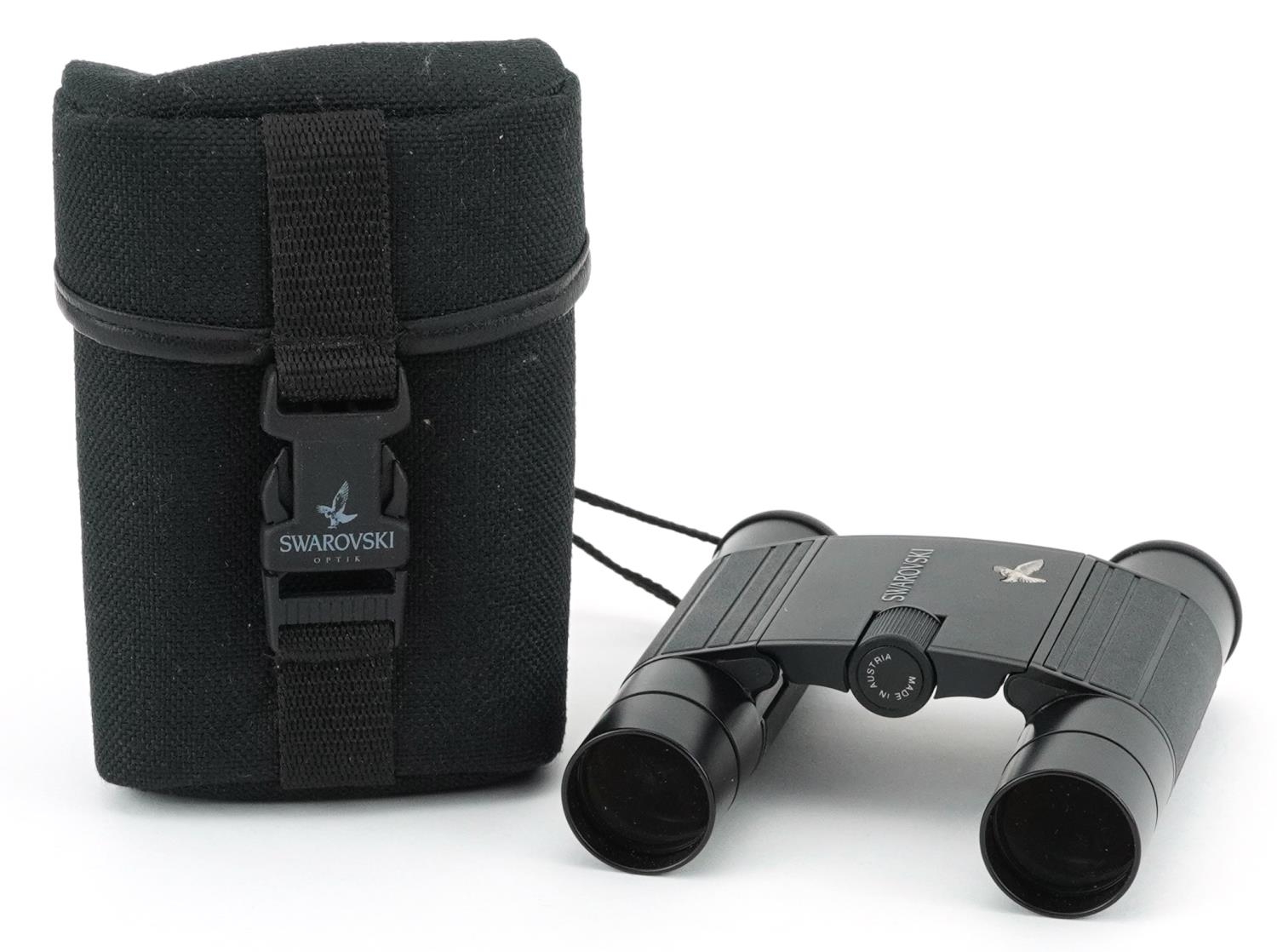 Pair of Swarovski Crystal Habicht 10 x 25 B binoculars with case