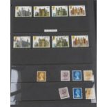 Collection of British mint and used stamps arranged in five albums or stock books including booklets